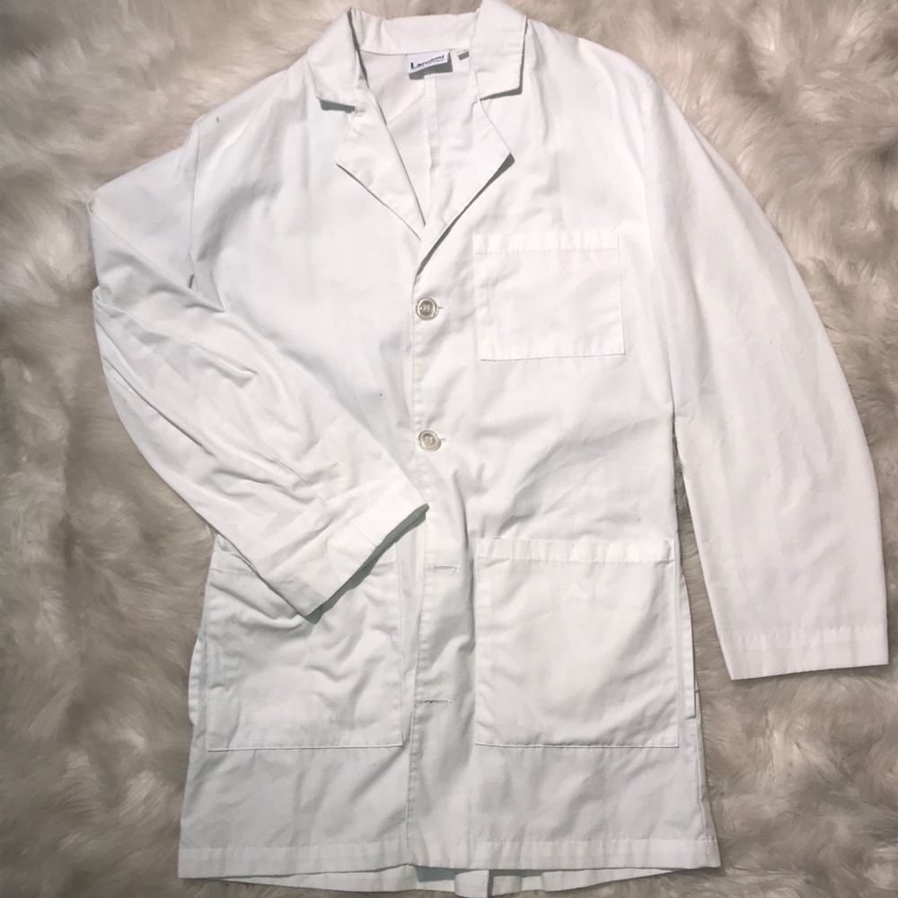 Clean White Lab Jacket by Landau